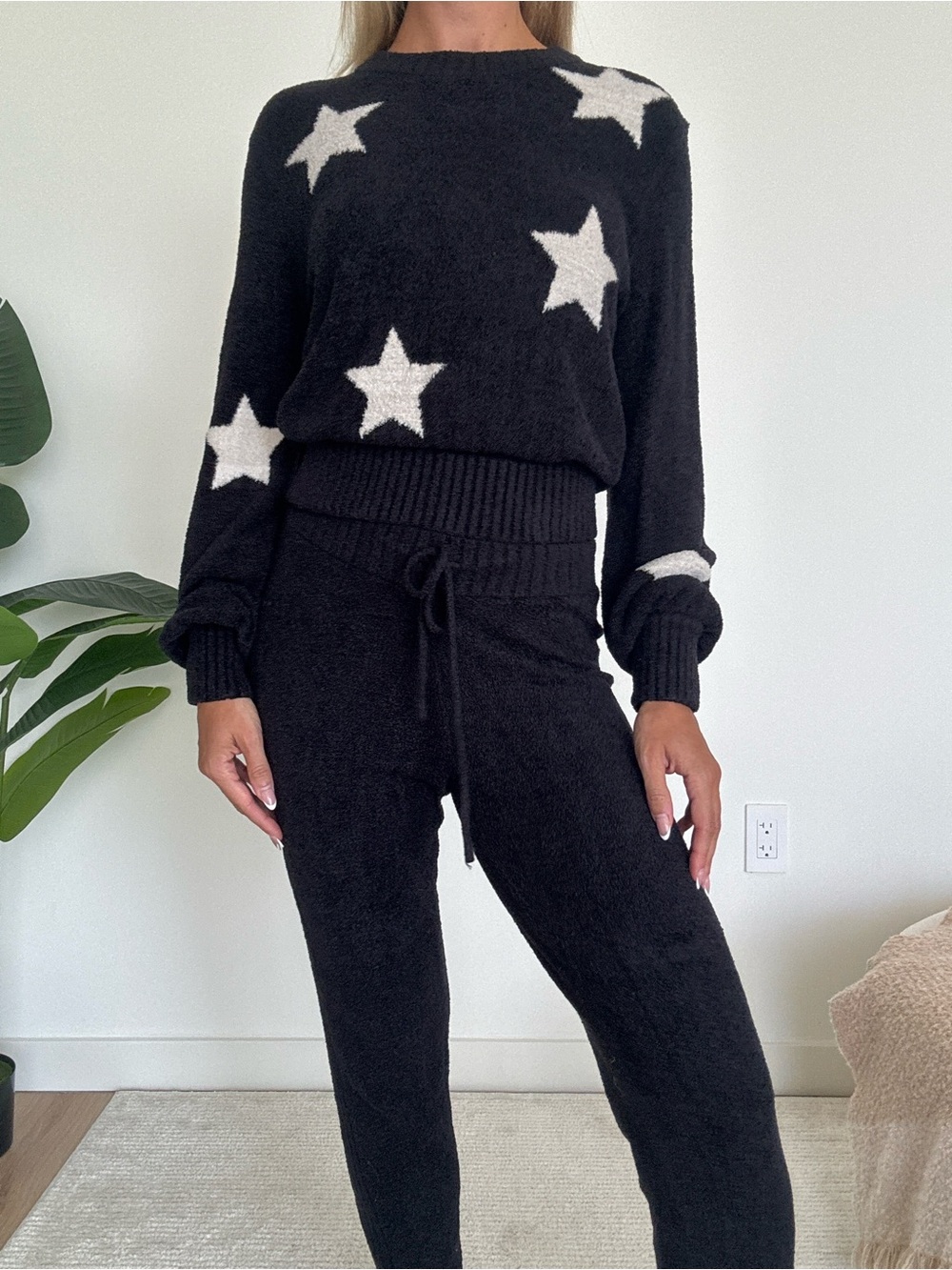 Spiritual Gangster Cozy Star Knit Jogger Set - Picture 4 of 5